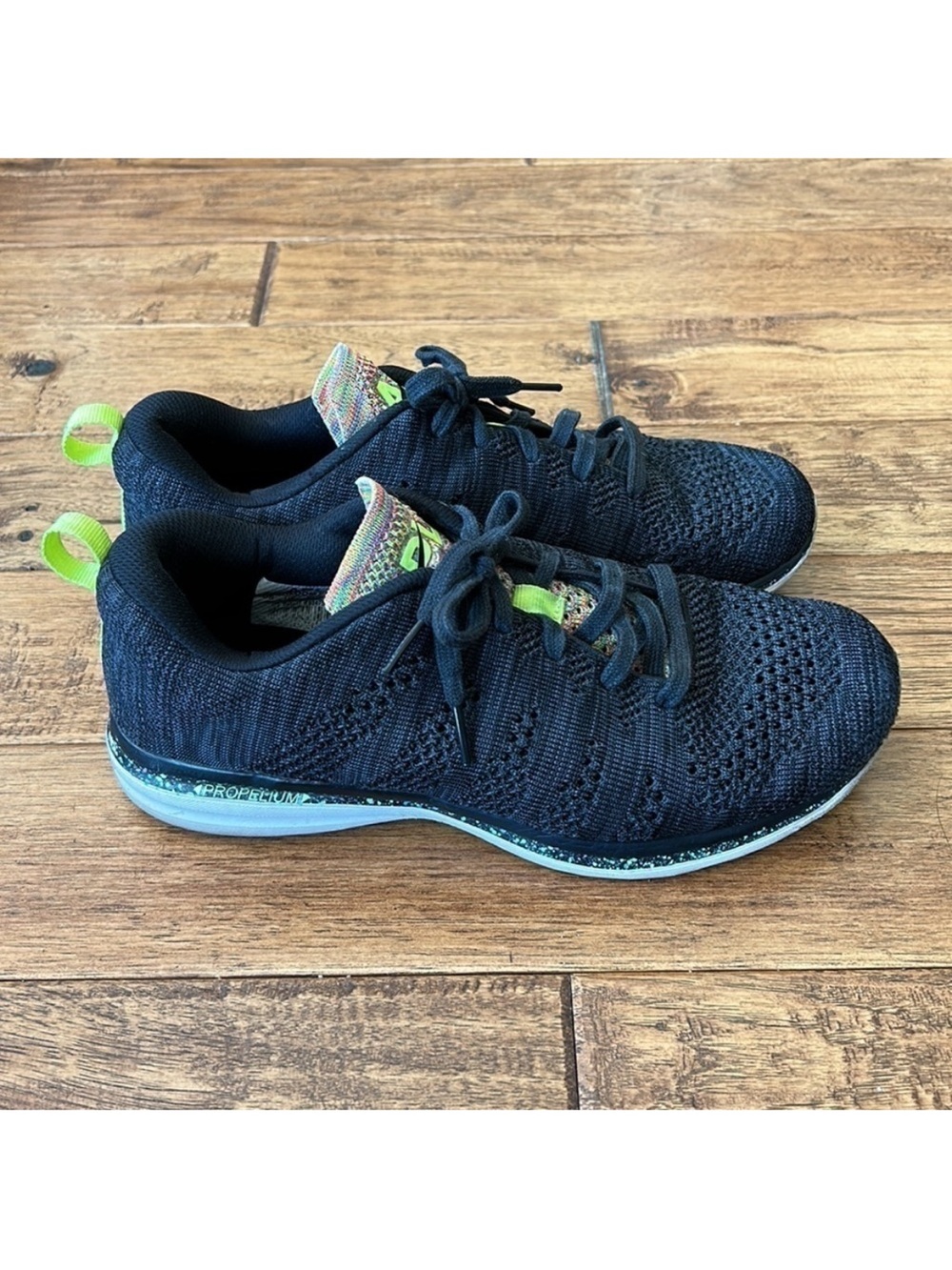 Apl TechLoom Pro Running Shoes Black / Neon Men's Size 9 / Women's 10.5